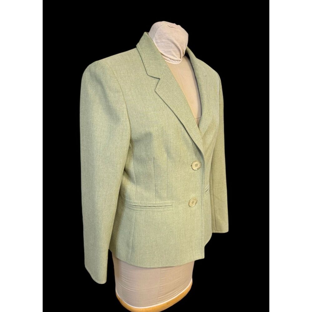 Le Suit Vintage Textured Blazer 2-Button Front Structured Sz. 12 Career Academia - Picture 4 of 14